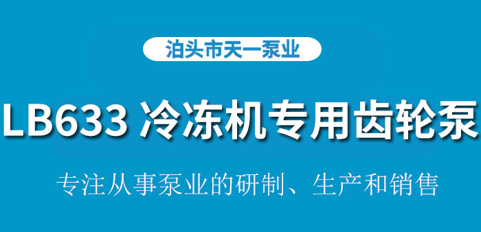 <strong>浙江LB633冷冻机专用齿轮泵</strong>
