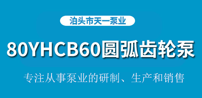 <strong>浙江80YHCB60圆弧齿轮泵</strong>