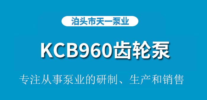 <strong>KCB960齿轮泵</strong>