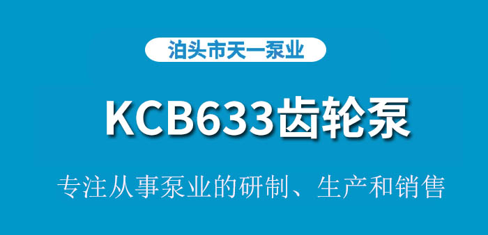 KCB633齿轮泵