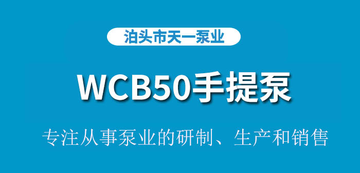 WCB50手提泵