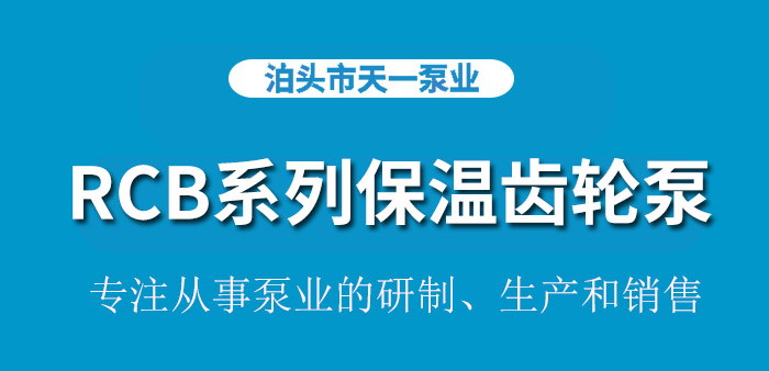 <strong>浙江RCB系列保温齿轮泵</strong>