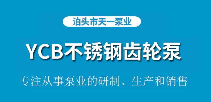 YCB不锈钢齿轮泵