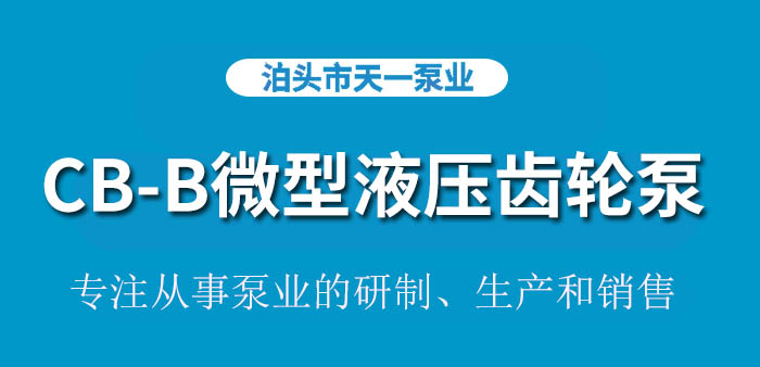浙江CB-B微型液压齿轮泵