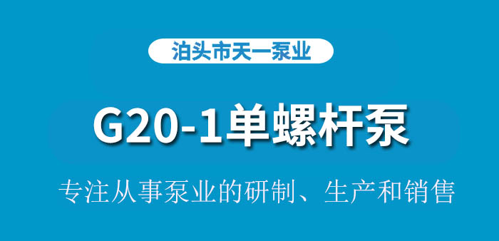 G20-1单螺杆泵