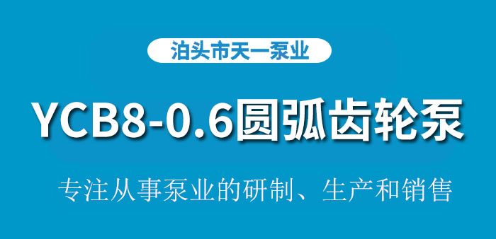 浙江YCB8-0.6圆弧齿轮泵
