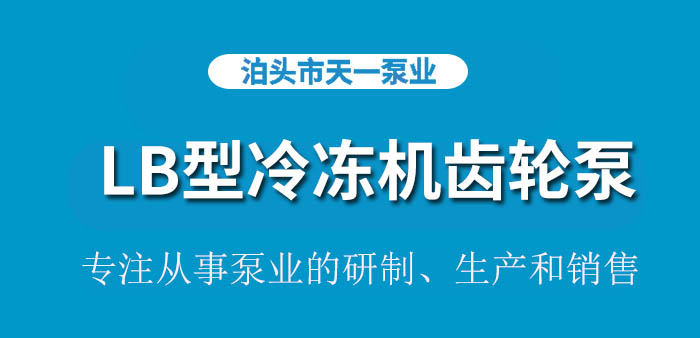 浙江LB40/0.6型冷冻机齿轮泵