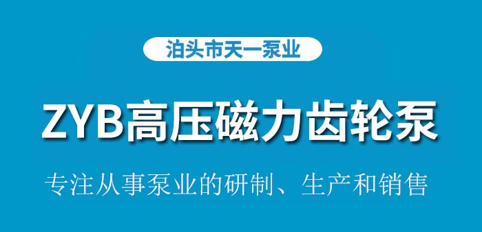 <strong>ZYB高压磁力齿轮泵</strong>